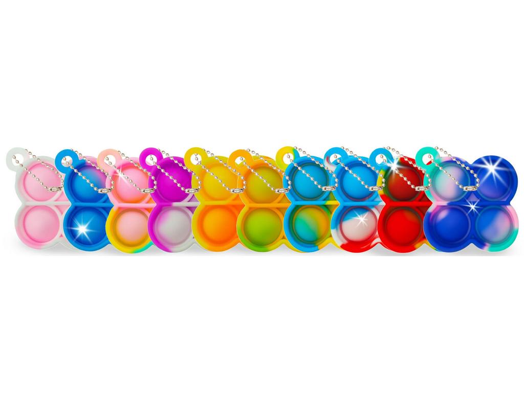 Porte-clés Cœur Trèfle à Quatre Feuilles: Jouet anti-stress amusant et accessoire de sac à dos