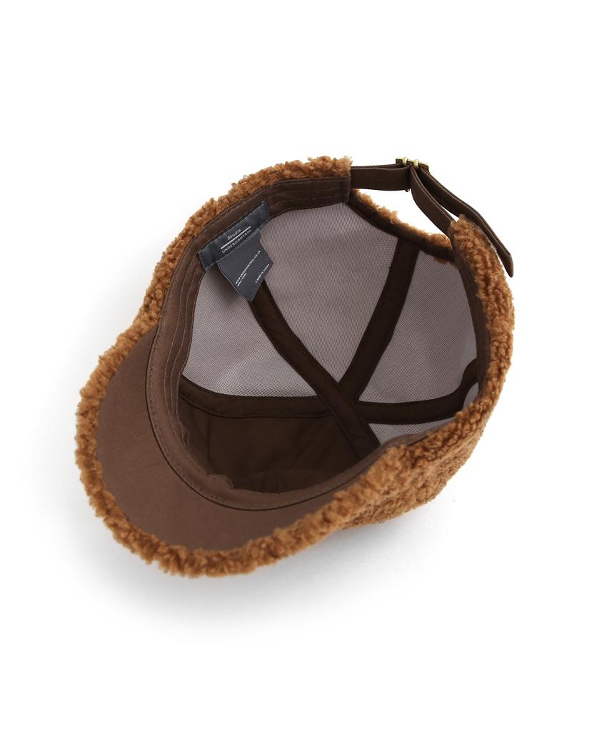 Eondeokeonteulolseutyudio Winter Ball Cap Short Visor Ball Cap / Poodle / Caramel