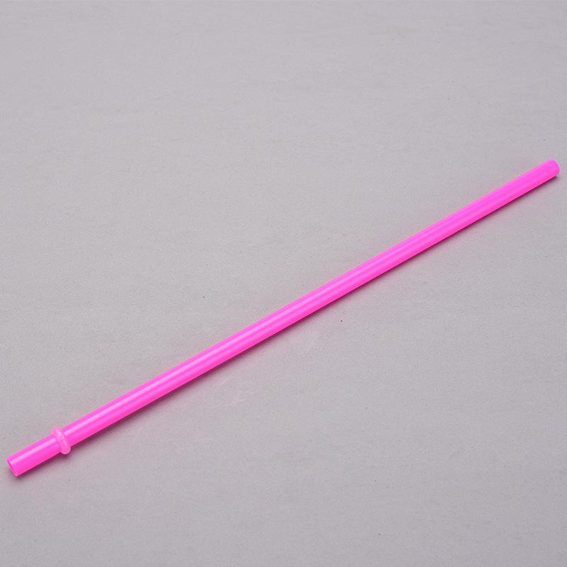 7Mm Aperture Straw 37 Color Solid Color Plastic Cup Accessories Pp Straw Non-Disposable Straw With Ring