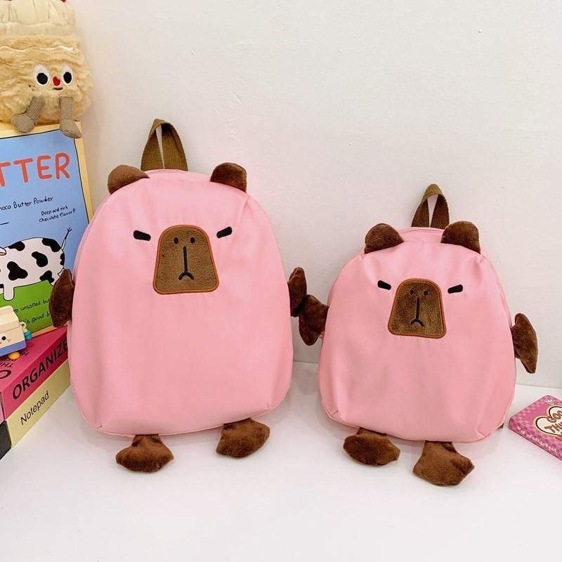 Capybara Backpack Cartoon Kindergarten Lightweight Travel Bag Children Gift