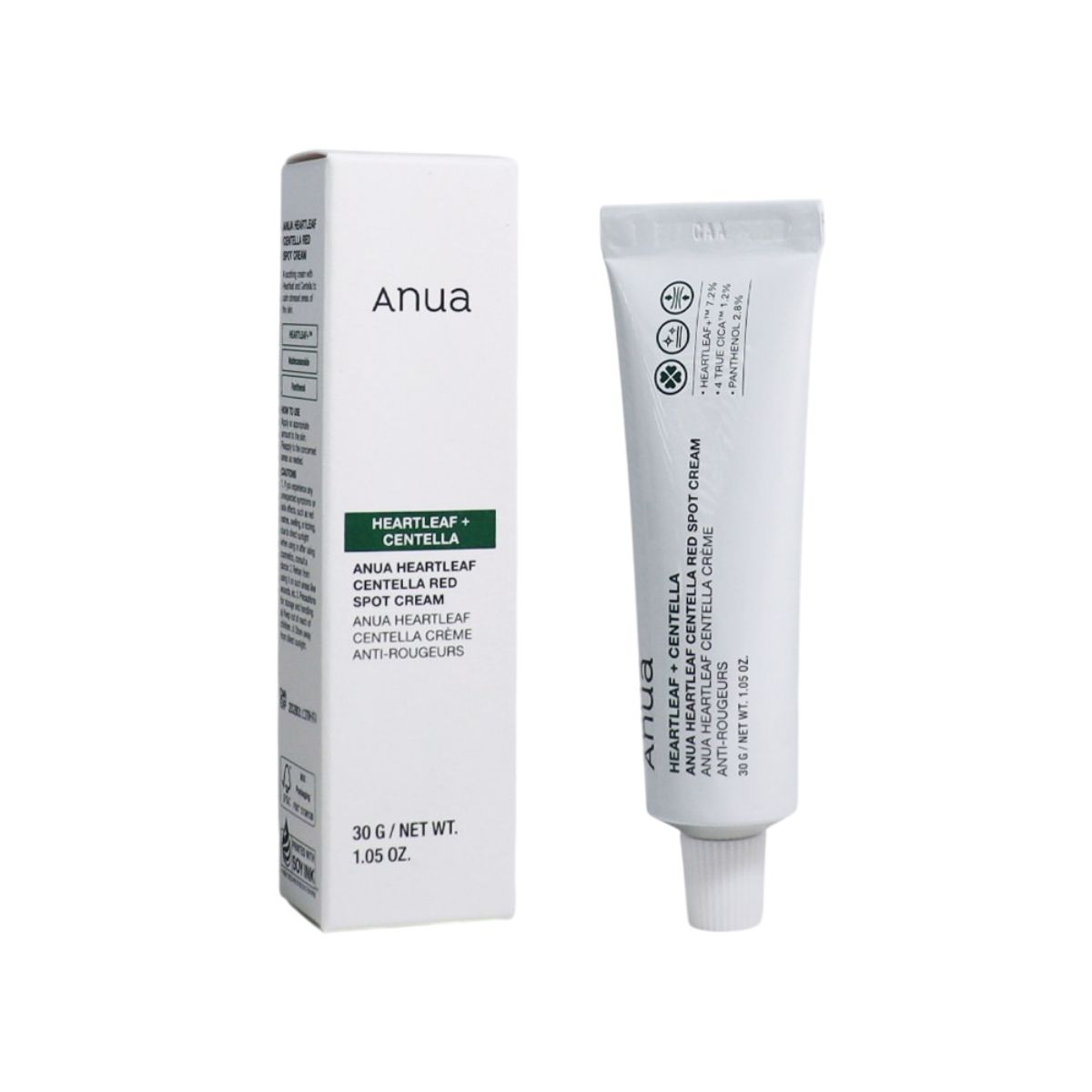 

[Anua] Heartleaf Centella Red Spot Cream 30g - K-Beauty Soothing & Acne Care