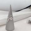 Korean 925 Silver Personalized Geometric Open Ring for Women - Trendy European & American Retro Index Finger Band