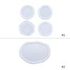 Resin Silicone Coaster Molds for Resin,Geode Coaster Molds for Resin Casting,Epoxy Resin Molds for Tray Coasters Making