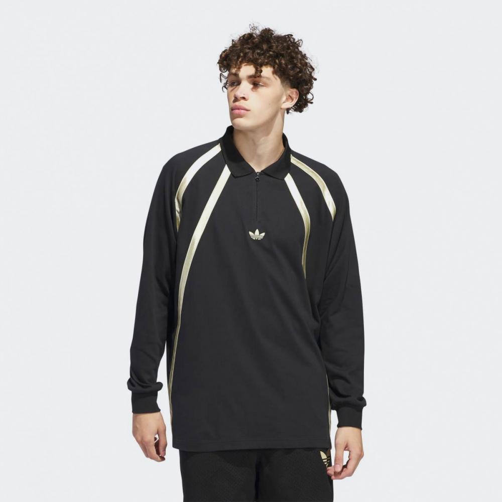 

рубашка-поло с длинными рукавами adidas для регби IR6377 ЧЕРНАЯ