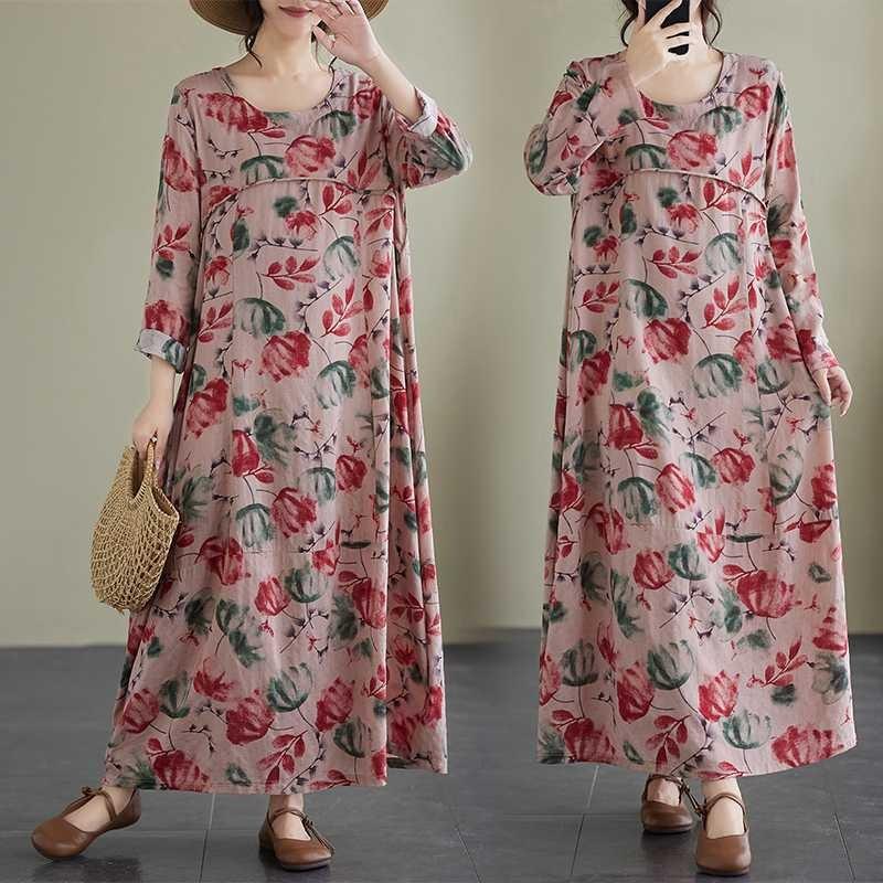 

Women s Faded Solid Long Dress XL