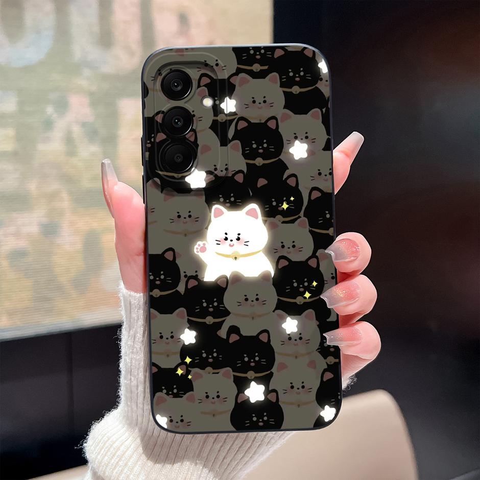 Custodia Per Samsung Galaxy A17 M17 4G 5G Gatto Cartone Animato Carino Copertura Protettiva Morbida in Silicone Per SamsungA17 M17 Fundas GalaxyM17 Coque