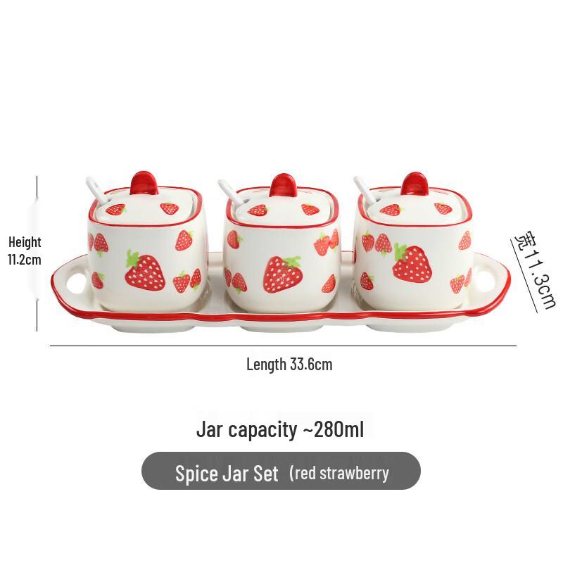 

UD Modern Hand-painted Ceramic Seasoning Jar Set
