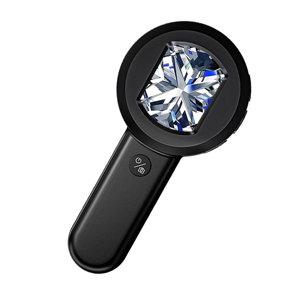 Handheld Digital Microscope With 2Inch LCD Screen Adjustable LED Lights For Coin Inspection Jewelry Analysis