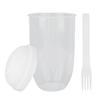Salad Meal Shaker Cup with Fork Fresh Salad Cup Health Salad Container Portable Vegetable Breakfast