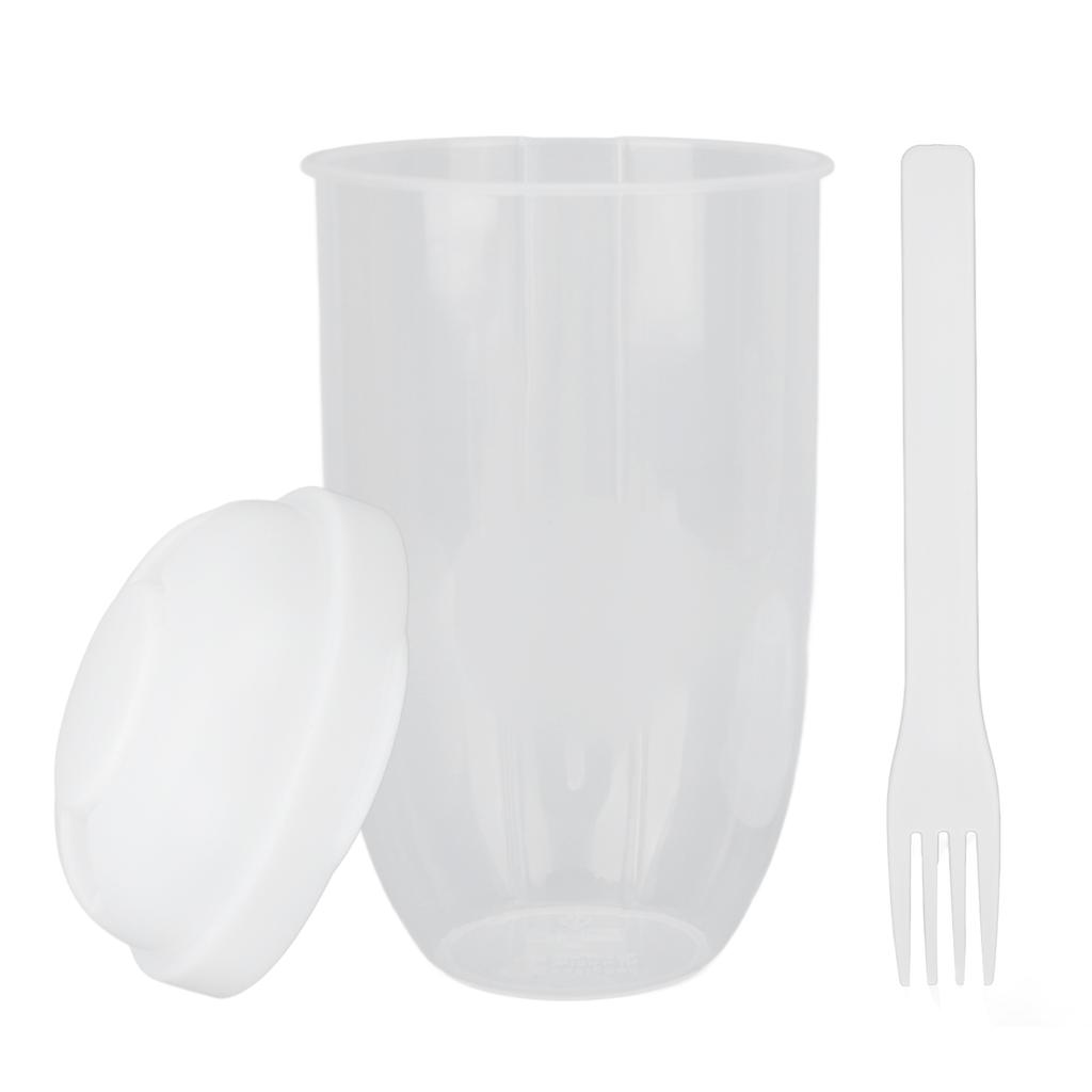Salad Meal Shaker Cup with Fork Fresh Salad Cup Health Salad Container Portable Vegetable Breakfast
