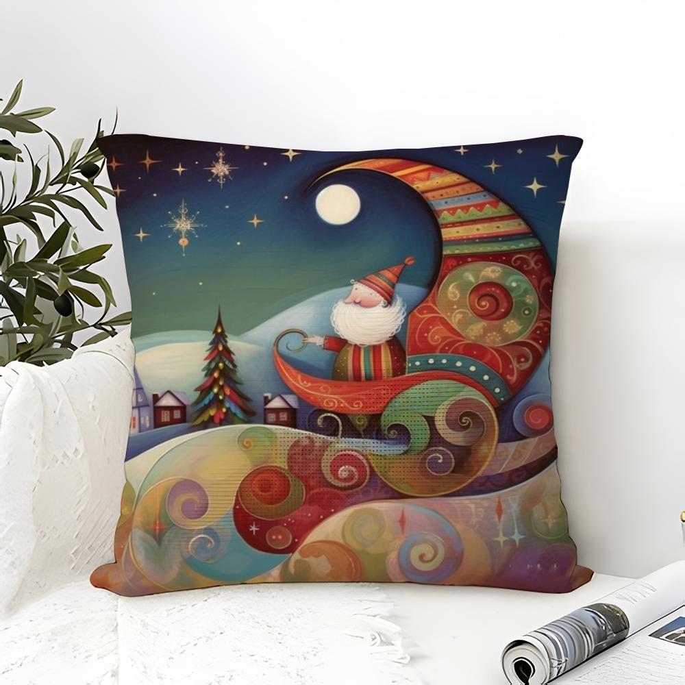 Cartoon Children'S Illustrations Religious Prints Pillow Case Linen Pillow Case Sofa Home Decor Cushion Cover Cushion Cove
