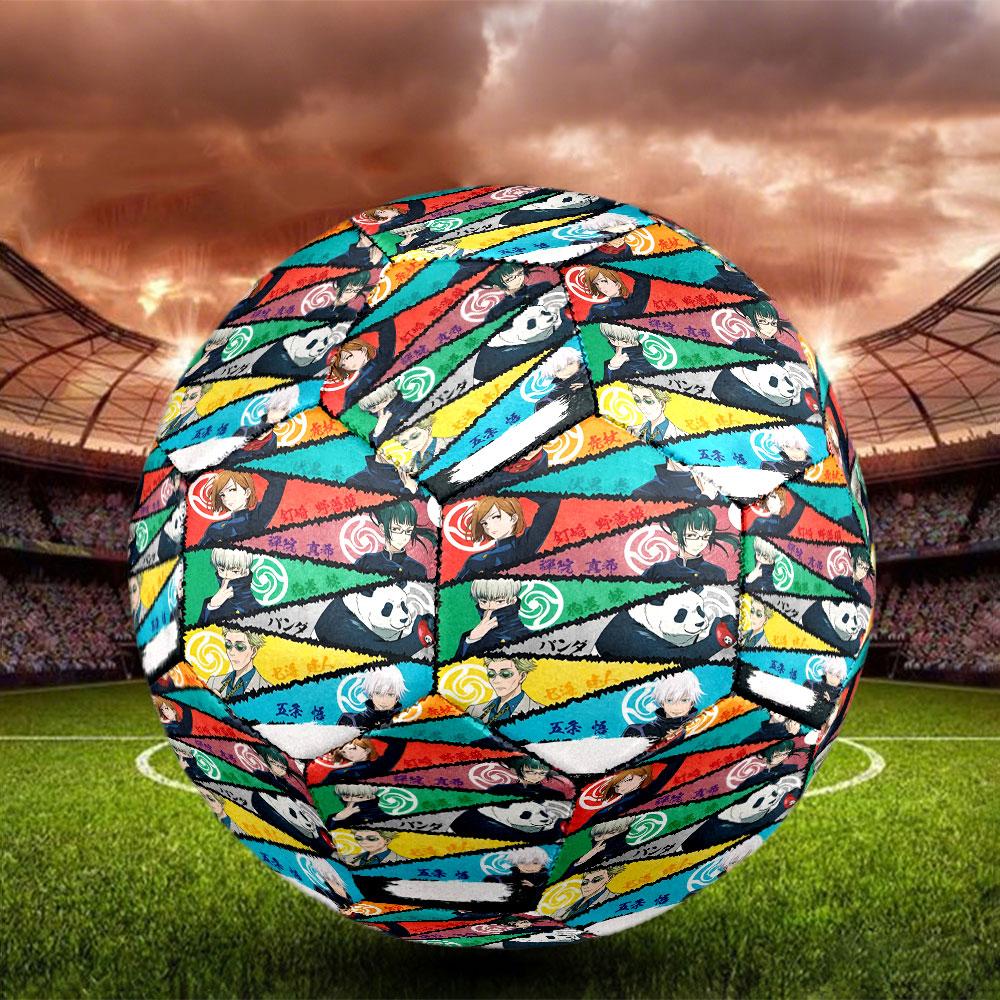 Jujutsu Kaisen Print Size 5 Soccer Ball, Standard Match Football for Sports Game and Team Practice, Ideal Gift for Soccer Fans