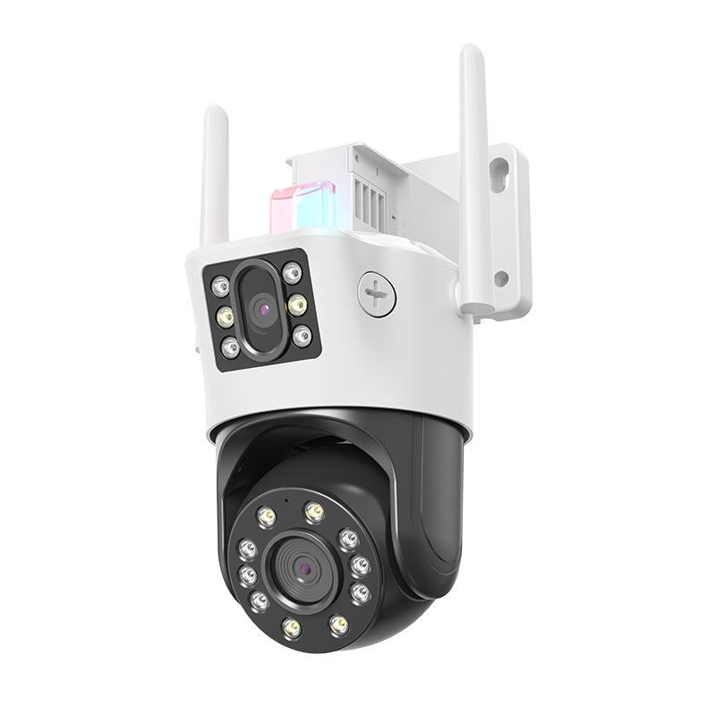 4G Waterproof Outdoor Camera with Ultra Clear Binocular Dual Lens and Night Vision for Home Monitoring.