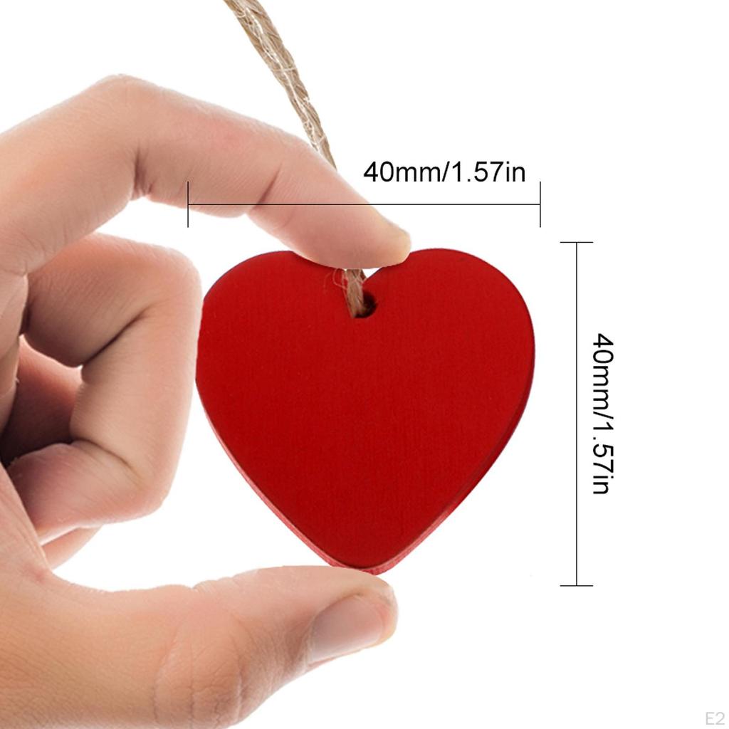 10pcs Heart Pattern Labels DIY Handwerkliches Dekor Embellishment Hanging Room Accessory Decoration
