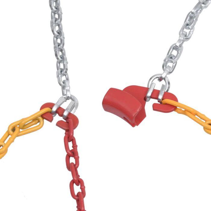 VidaXL Chaînes antidérapantes 2 pcs 16 mm VUS 4x4 Taille 460