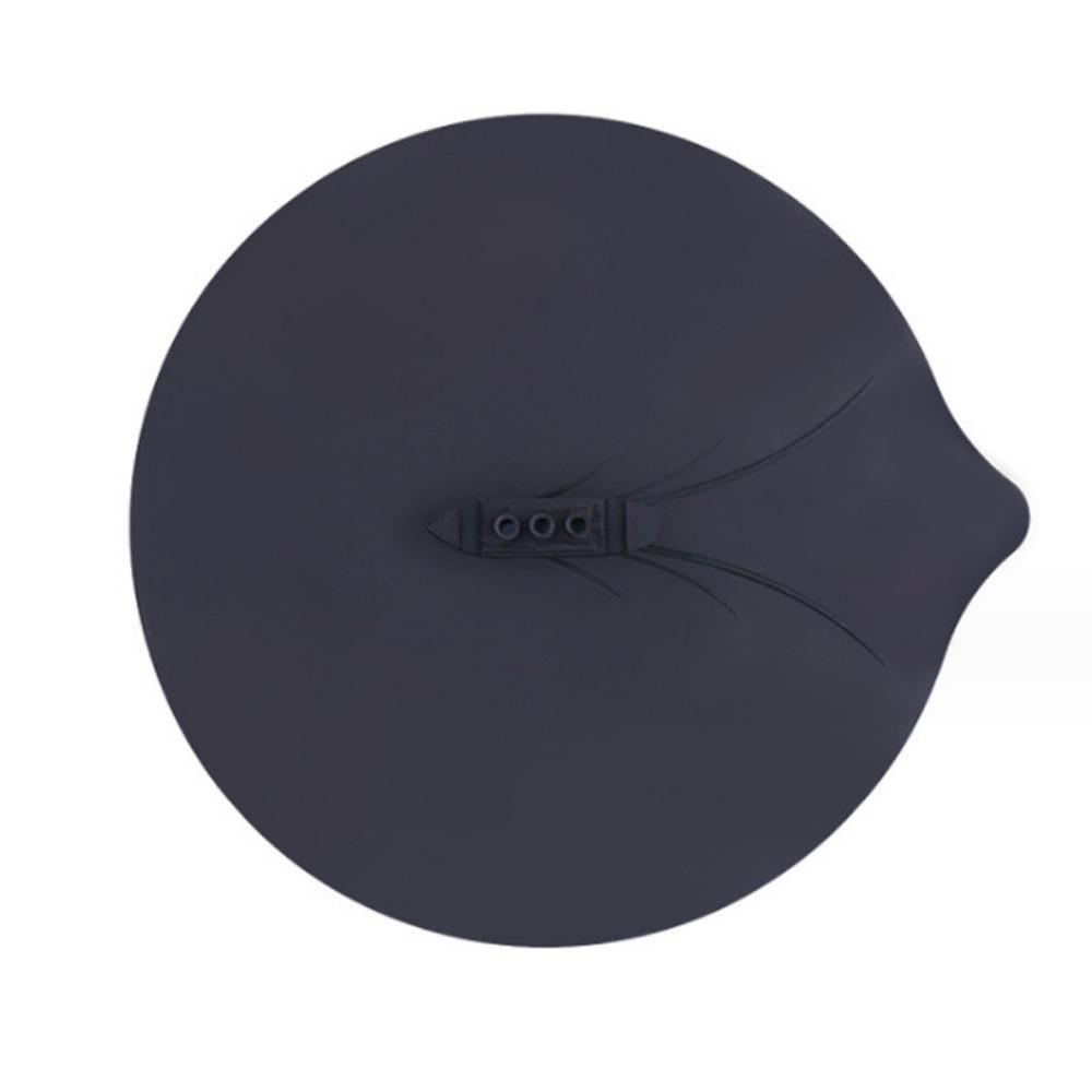 

New Silicone Steam Chimney Lid Soft Anti-overflow Food Wrap Bowl Pot Lid Steam Hole Fresh Cover Cooking Kitchen Tool чорний