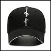 White Fang CA777 Baseball Cap with Logo Emblem and Stylish and Cool Design (White) Men's Brim,