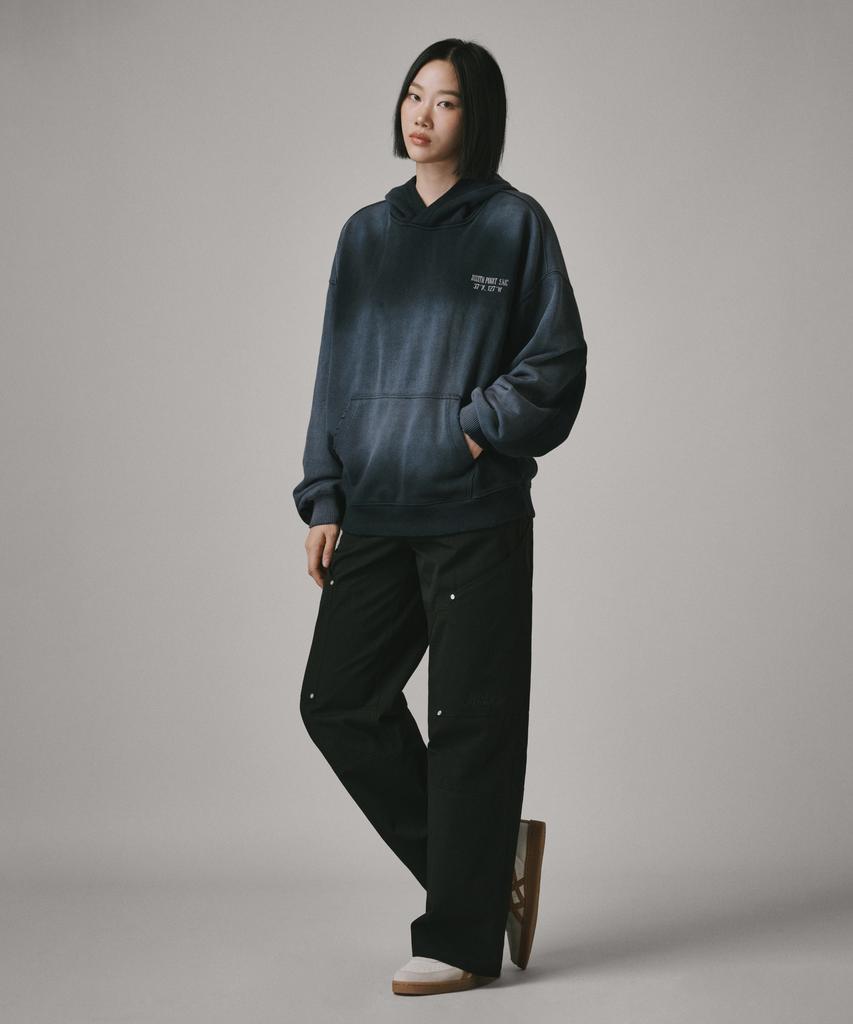 Beodeonteu Utility Side Big Pocket Wide Pants [Black]