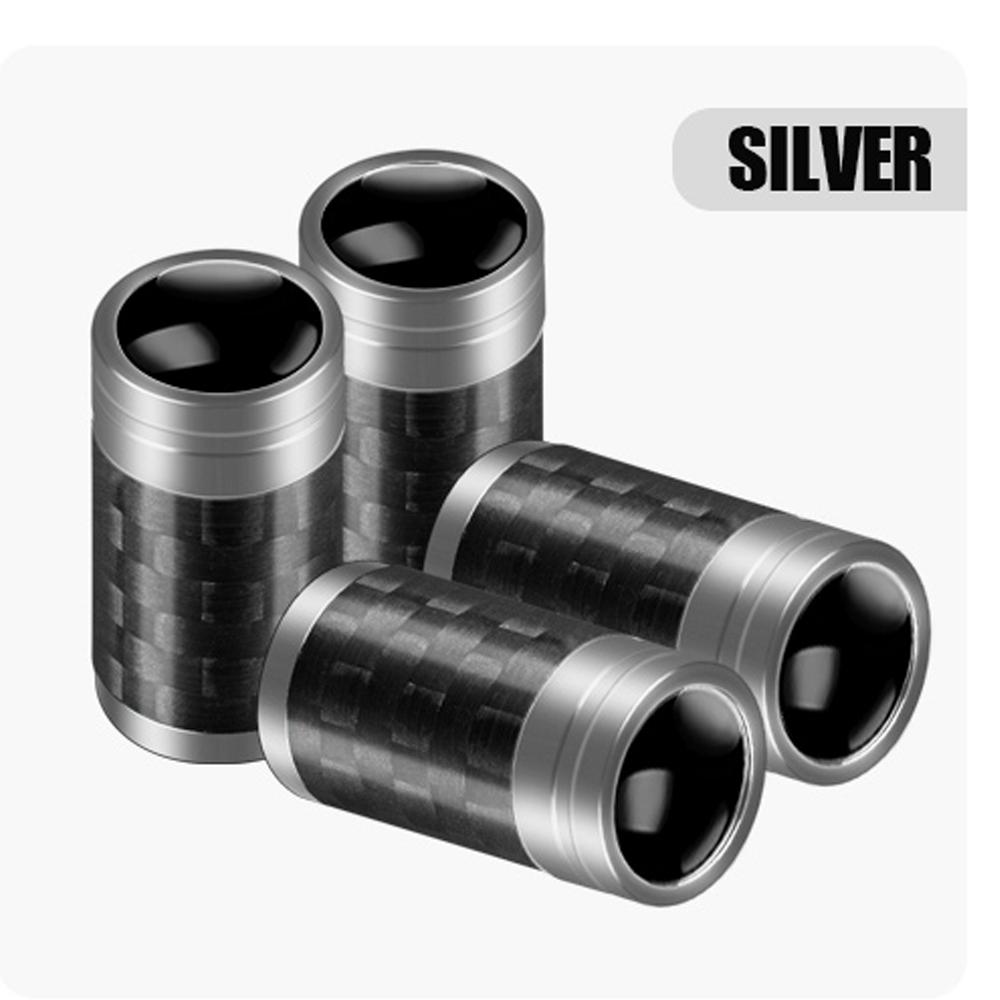 

4pc New Metal Carbon Fiber Car Tire Valve Cap Dust Cap Rim Accessories For Citroen C1 C2 C3 Grand C4 Picasso C4L VTS C-ELYSEE DS C4