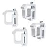 4pcs Set Truck Retaining Clamps Alloy Steel Truck Cap Topper Campers Mounting Clips 2in Throat Depth Accessory