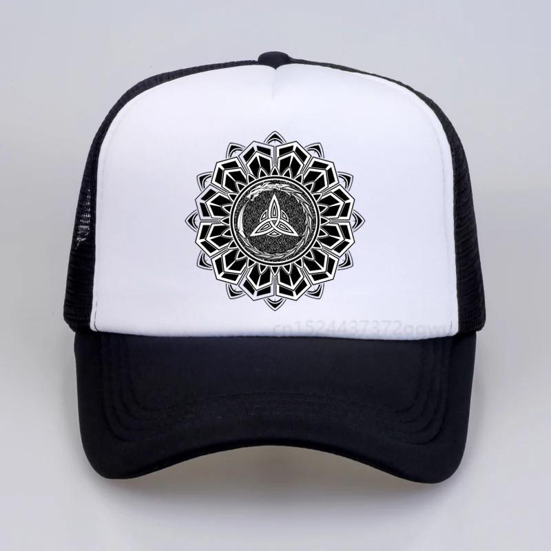 Viking OdinS Wolf Vantage Rune Rune Baseball Cap Celtic Knot Art Norse hip hop cap fashion summer Unisex mesh snapback hats