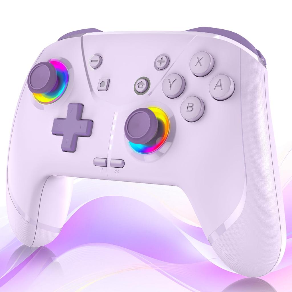 For Switch 2 Compatible with Switch Turbo Rapid Back Macro RGB Gyro HD Bluetooth Compatible with Japanese Instruction Manual Included [New 2025]