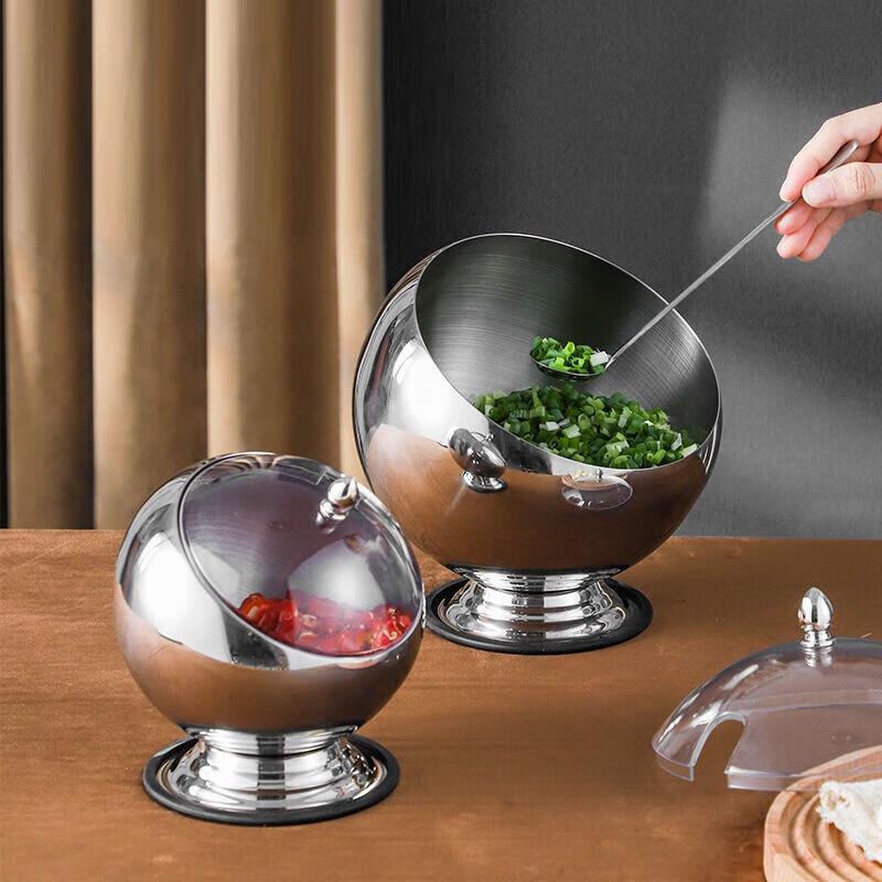 Rose Gold Slanted Stainless Steel Serving Bowl with Base