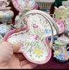 Ceramics Flower Jewelry Storage Box Vase Teapot Flower Basket Jewelry Case Storage Jewelry Organizer Display Home Decor Ornament