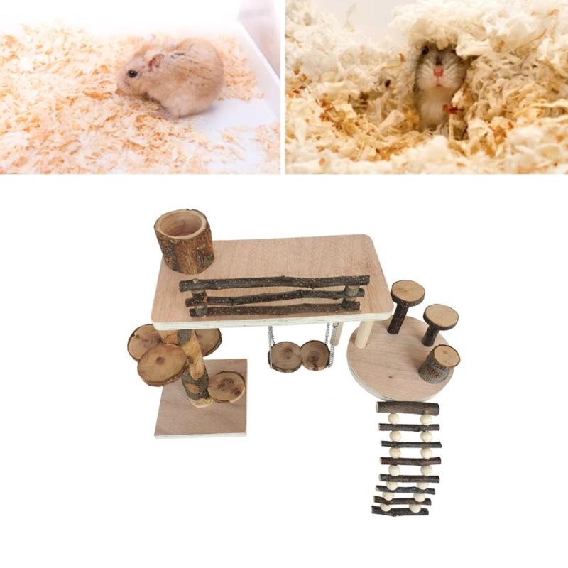 Small Pet Ladder for Hamster Cage Entertainment Jumping Platform Climbing Toy Multiple Playground Toy for Small Animals