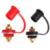 1 Pair Thru Panel Battery Terminal 250A Red Black 3 8in Stud Battery Binding Post for Car Marine RV