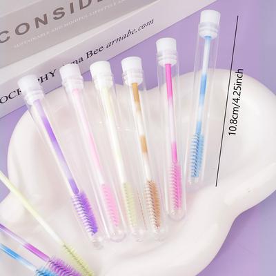 1Pcs Crystal Eyelash Wands Brushes Lash Stick Supplies Makeup Brush Portability Mascara Applicator Wands Eyebrow Lash Scrub