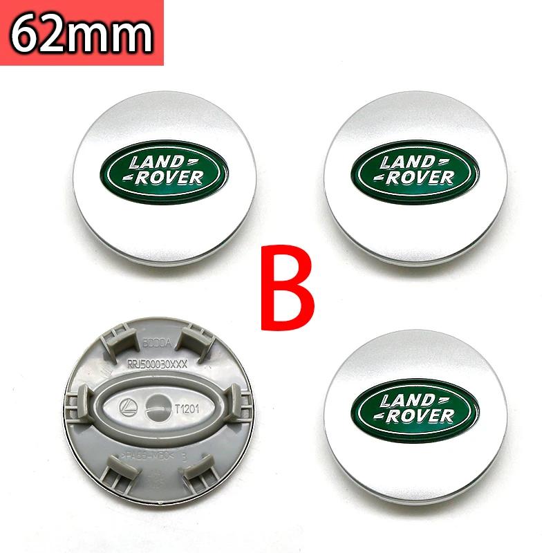 ABS 62mm Car Wheel Center Hub Caps Cove For Land Rover Range Rover Discovery 4 Freelander 2 Velar Defender L322 Evoque L405 SVR