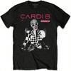 Unisex Slim Fit T-Shirt mit tropfender Schlange Klein Schwarz