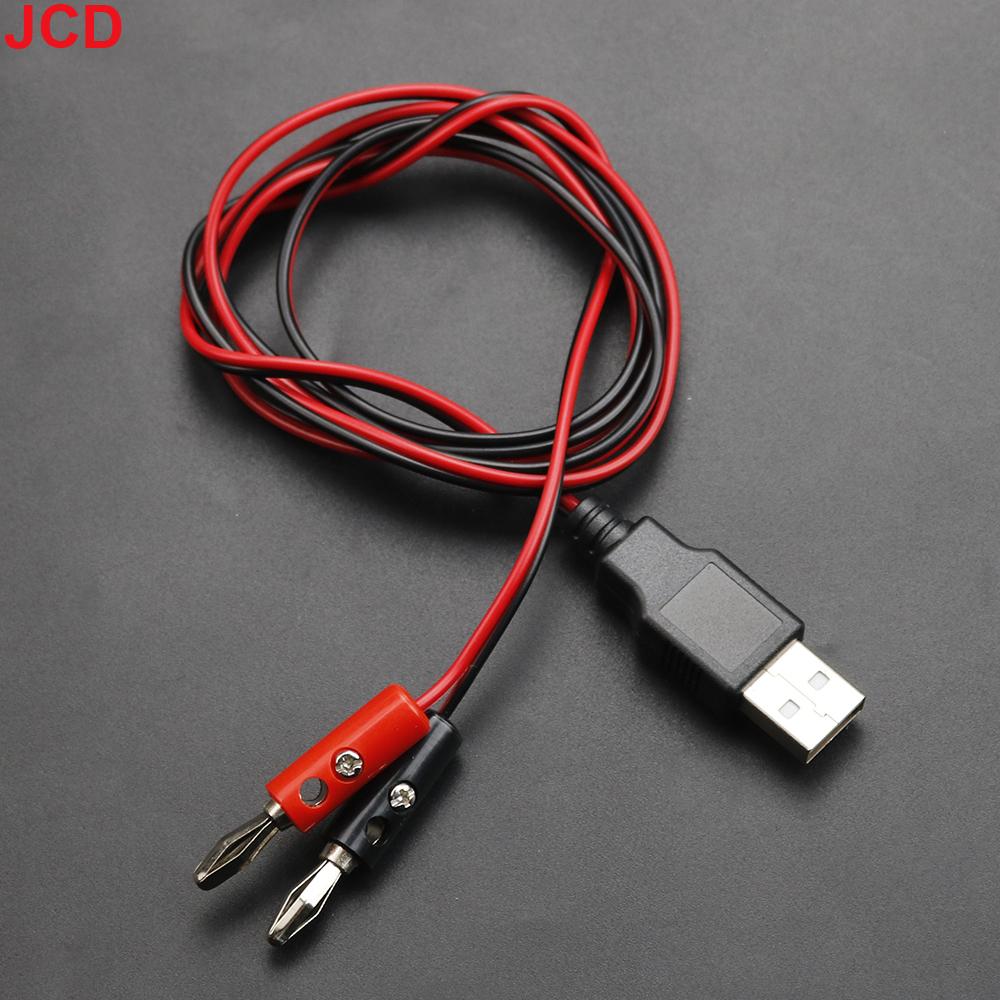 JCD 1piece USB to 4MM Banana Plug Test Cable USB Male/Female To Banana Head Connection Cable A Female Charging Cable