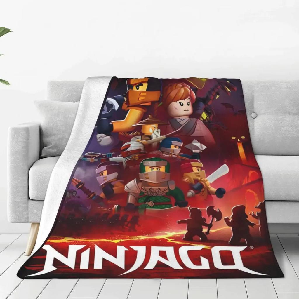 N-ninjagos Blanket Flannel Funny Warm Throw Blankets for Bedspread Summer
