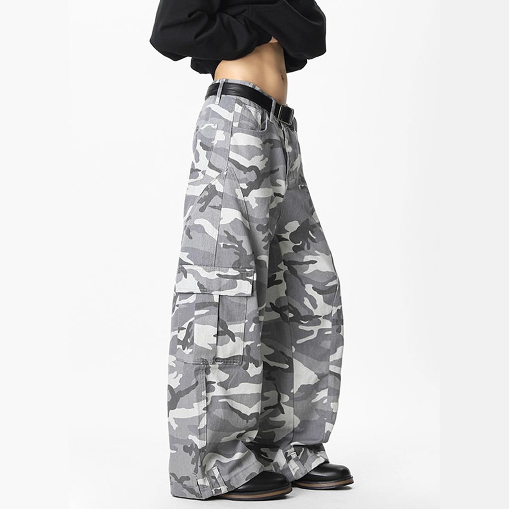 JYL Men's Straight Jeans Mud Dyed American Vintage Spring Teen Loose Casual Denim