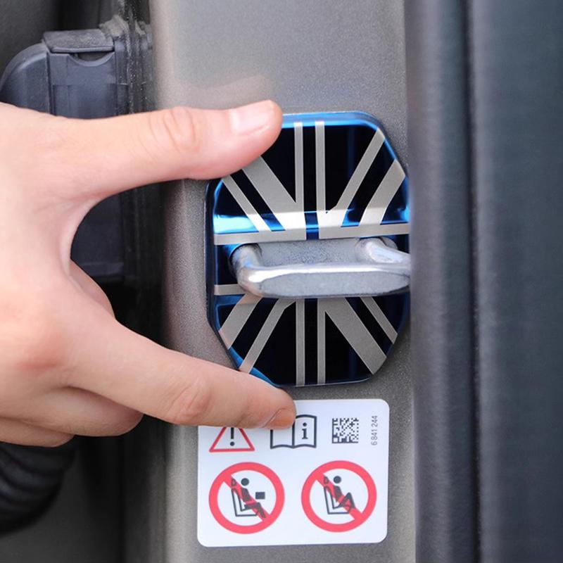 2pcs Car Door Lock Decoration Protection Cover Case For Mini Cooper R55 R56 R60 F54 F55 F56 F60 Countryman Clubman Car Styling