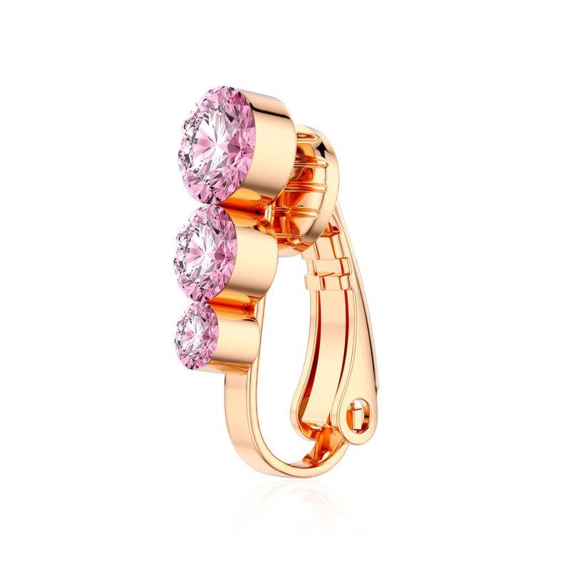 

Navel Nail Punch-Free Fake Stickers Anti-Allergy Flash Navel Stud Stickers Color Clip Sexy Punch-Free Fashion Puncture-Free Umbilical Ring Rose Gold-Pink Diamond