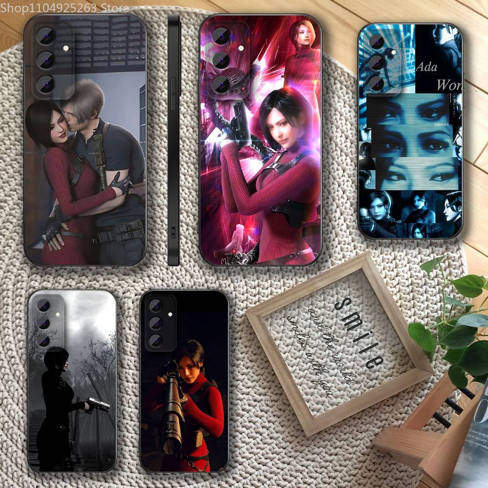 Ada Wong R-Resident E-Evil Phone Case For Samsung S 25,24,23,22,30,21,20,10,9,Ultra,Plus,Lite,FE,5G Black Full-coverage Soft
