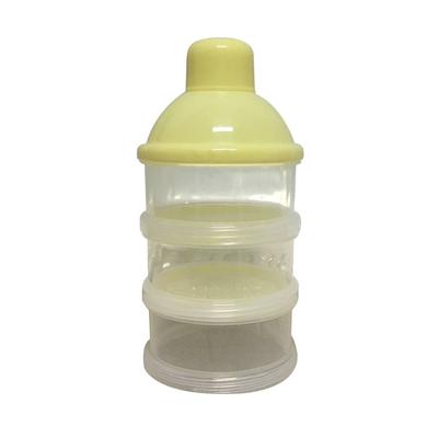 Portable Milk Powder Formula Dispenser Food Container Three Grid Storage Feeding Box for Baby Kids Toddler Three