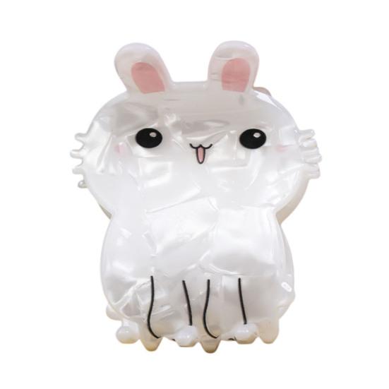 

Small Hair Claw Clips for Women Girls Cute Mini Rabbit/Flowers/Cats Hair Styling Accessories Non-Slip Grip Jaw Clips F