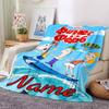 Custom Name Family Guy Adventure Flannel Blanket for Super Soft Cute Comfort Blanket for Travel Bedding Couch Sofa Blanket