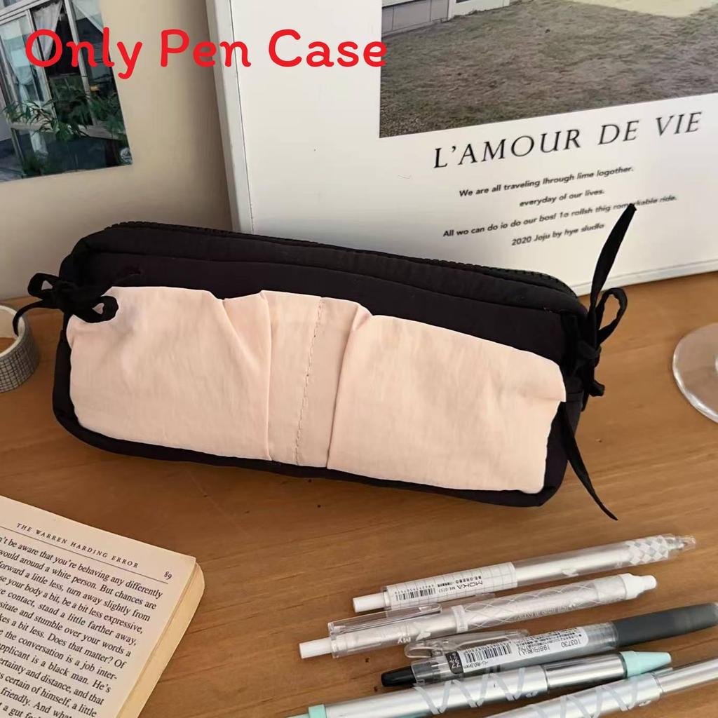 Canvas Cloud Ribbon Butterfly Pencil Case With Large Capacity For Students And School Supplies
