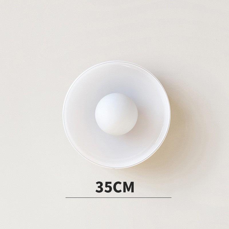 Nordic Minimalist Memphis Ceiling Lamp - French Retro Glass for Entrance, Hallway, or Balcony