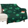 St. Patrick's Day Series digital-printed polyester Bedroom velvet flannel cover blanket Fleece soft sofa cover blankets for beds