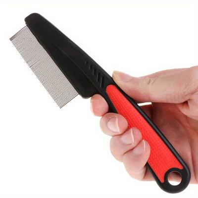 Pet Supplies Teeth Shedding Hair Flea Lice Removal Brush Stainless Steel Comb Deworming Opening Knots Dog Cat Grooming Comb