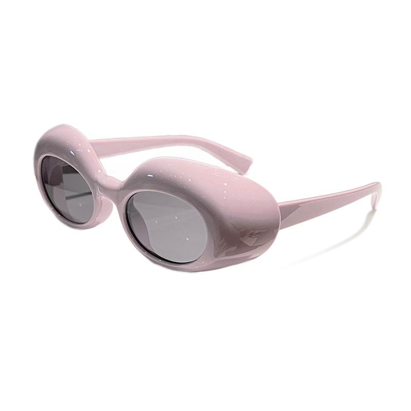 New Oval Sunglasses, Hip-Hop Street Style, Retro Fashion, Trendy Ins Versatile Sunglasses