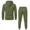 Men's Color Hoodie and Sweatpants Set Casual Athletic Wear