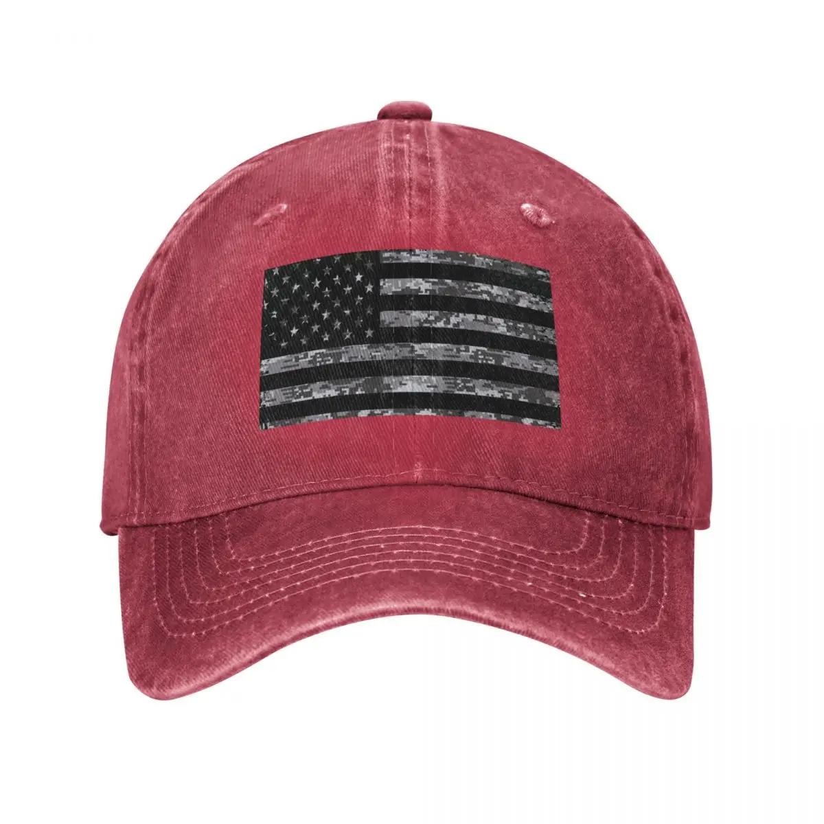 Digital Camo Grunge American Flag Baseball Cap Anime Hat fishing caps Unisex funny hat Military Tactical Cap Women Unisexs