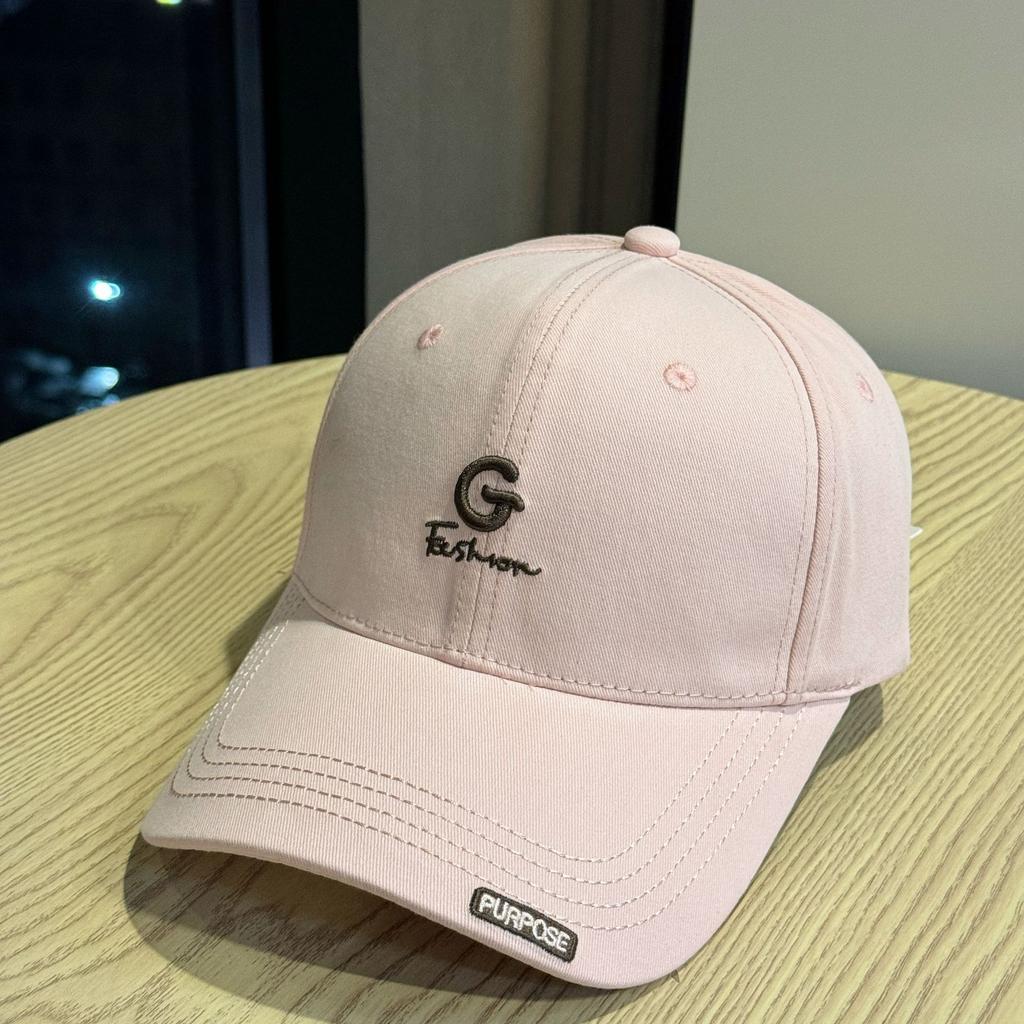 Retro Hole in The Wall Hard Top Hat for Women Letter Embroidered Peaked Cap Lesbian Couple Baseball Cap Outdoor